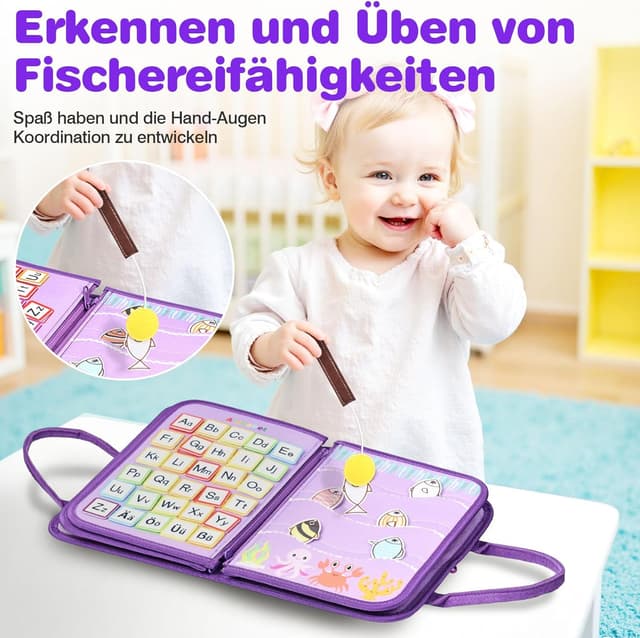 Detalle 2 de JHkim Montessori Busy Board ab 1 Jahr