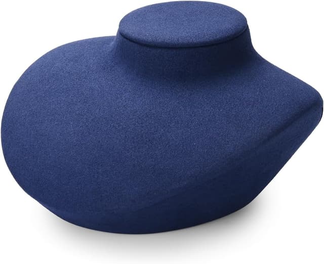 Detalle de Oirlv Bleu support/buste de bijou en microfibre pour collier – TT30706