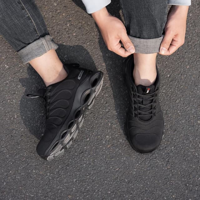 Detalle de LARNMERN Steel Toe Work Safety Shoes (ASTM F2413) Lightweight Comfort Sneakers