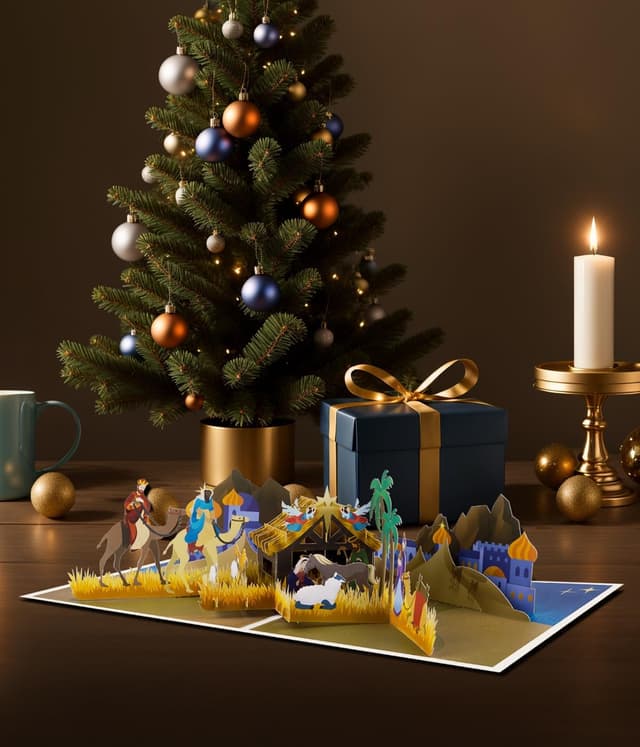 Detalle 1 de Nativity 3D Pop-Up Christmas Card