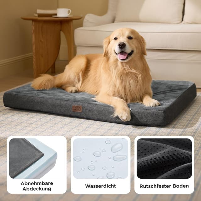 Detalle 2 de BEDSURE orthopädisches Hundekissen 104x74x9cm