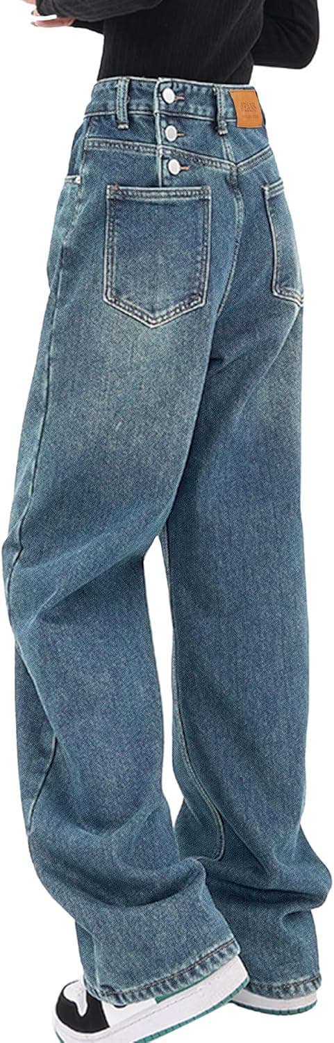 Thumbnail 4 de EMMIOL Women Baggy Jeans Mid-Low Waist