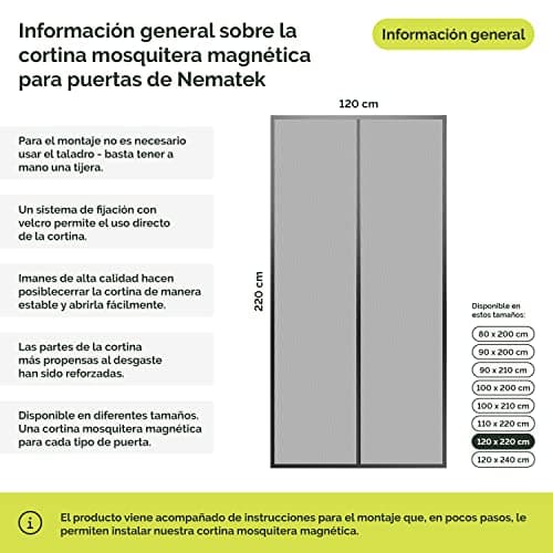 Thumbnail 3 de Nematek Moustiquaire porte fenêtre 120x220 cm 🪟