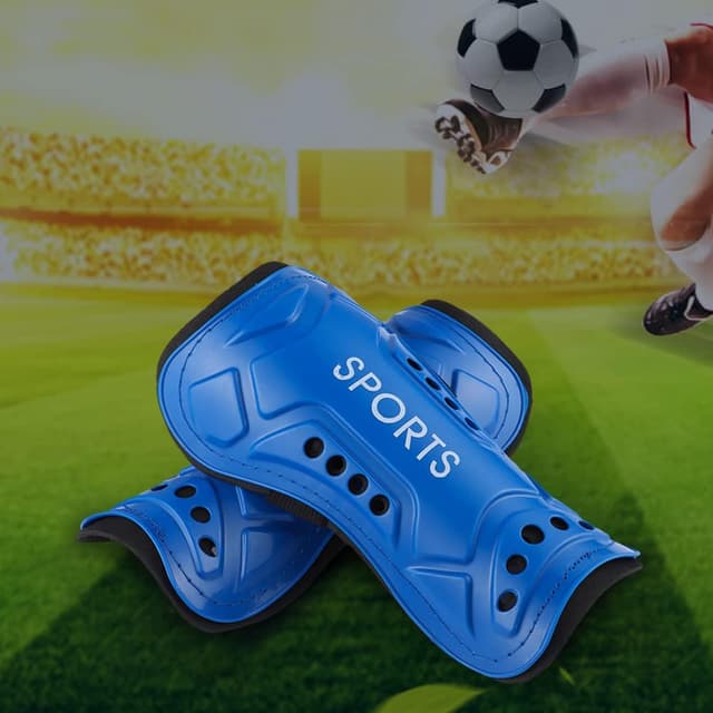 Detalle de Yoosso Kids shin pads for football 10 x 19 cm