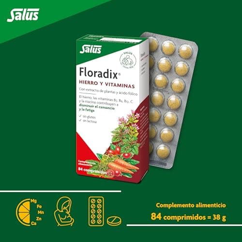 Thumbnail 2 de Salus Floradix 84 comprimidos Reduce cansancio