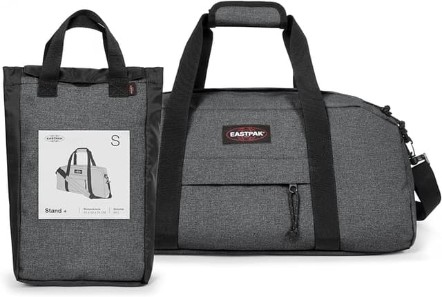 Detalle 1 de Eastpak Stand+ Bolsa de Viaje 34L, Gris Denim