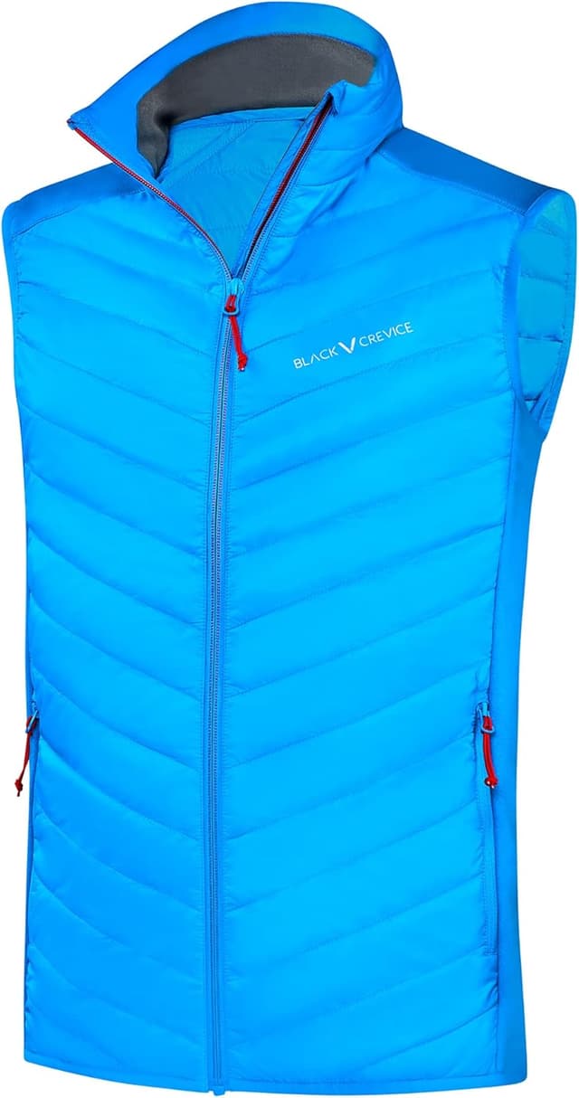 Detalle de Black Crevice Gilet sans manches pour homme en polaire extensible : chaud, respirant et pratique