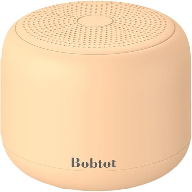 Detalle de Bobtot Tragbarer Bluetooth-Lautsprecher (Orange) mit 15 Stunden Spielzeit, wasserdicht und Freisprechfunktion