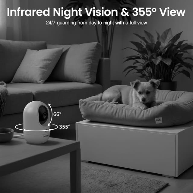 Thumbnail 6 de INFIYA K7 2P 2K pet camera with night vision
