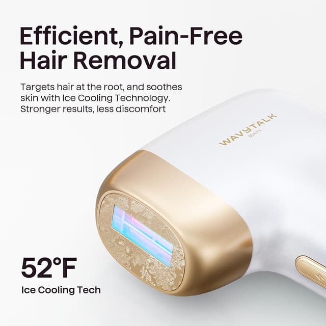 Detalle de wavytalk IPL Hair Removal Device (Bare It) for Face, Body & Bikini — Corded, White