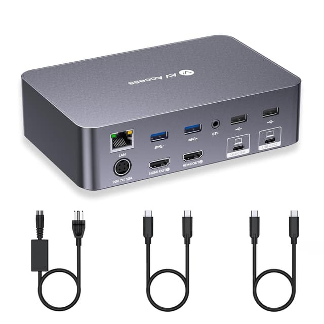 Imagen de AV Access KVM Switch Dock 4K, 60W PD en OfertitasTOP