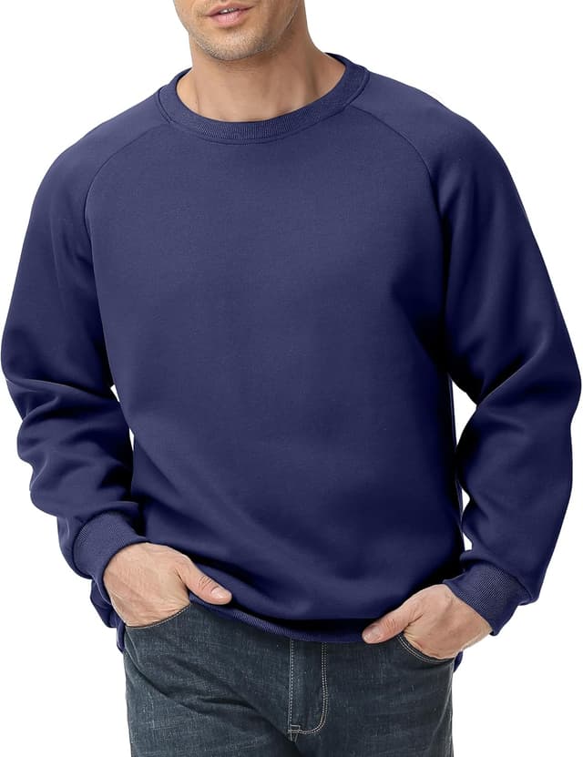 Detalle de PepyPepy Herren Sweatshirt aus Baumwolle – weich, warm & atmungsaktiv für Alltag und Freizeit