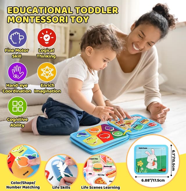 Thumbnail 2 de Lehoo Castle 12 en 1 Busy Board educativo