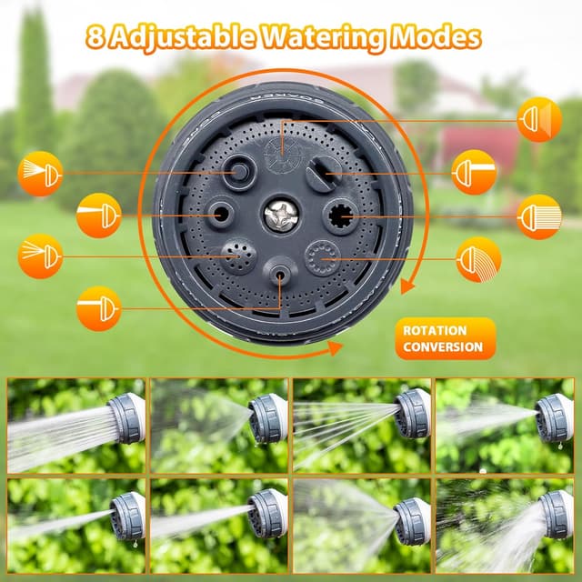 Detalle de DELEE Gartenschlauch-Spritzpistole 8 Muster