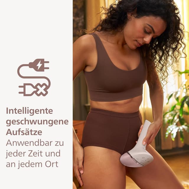 Detalle 2 de Philips Lumea IPL 9900 Series BRI953/02 mit SenseIQ & SkinAI – kabelloses IPL-Haarentfernungsgerät mit 3 Aufsätzen