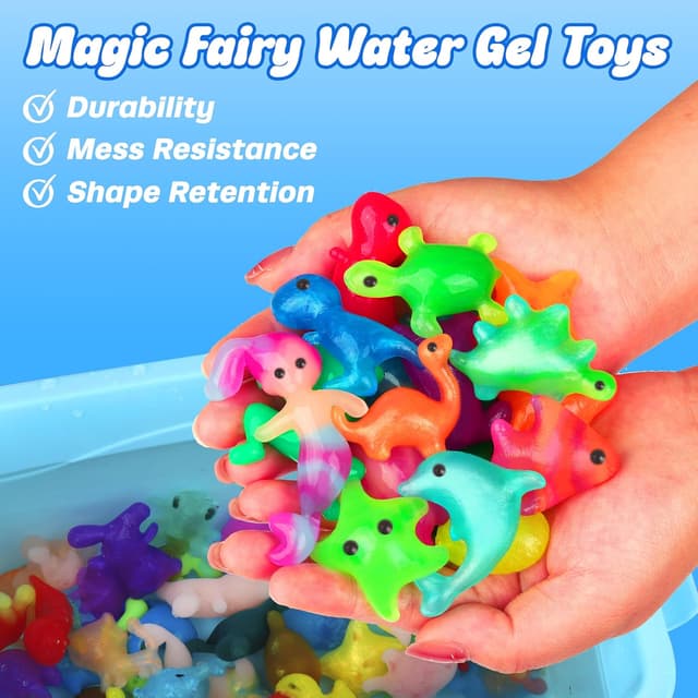 Detalle de Mocoosy 20 Colors Magic Water Gel Kit for Kids (Aqua Fairy Water Elf DIY Squishies Set)