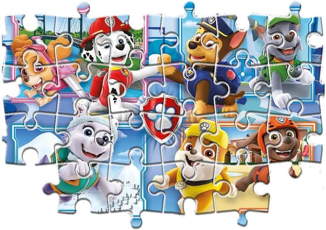 Detalle de Clementoni 21617 Supercolor Paw Patrol: Kinderpuzzle-Set mit 2×60 Teilen ab 4 Jahren