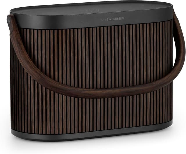 Detalle de Bang & Olufsen Beosound A5 : enceinte WiFi et Bluetooth portable modulaire, 360° (Dark Oak)