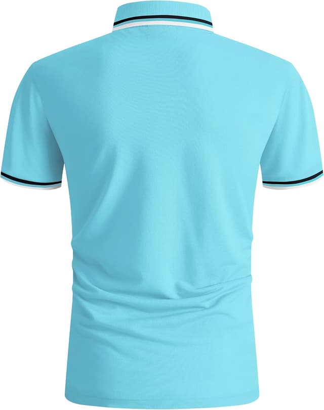 Detalle de SwissWell Herren Poloshirt für Golf, atmungsaktiv