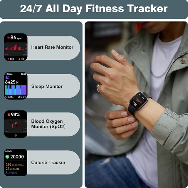 Detalle 2 de aeac Smart Watch 1.8in HD touchscreen