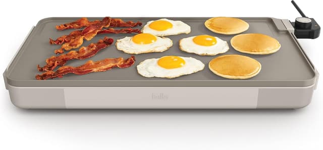 Detalle de bella 12" x 22" Electric Griddle with EverGood™ Ceramic Nonstick Coating and Removable Temperature Probe