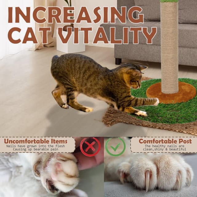 Thumbnail 5 de HOMYHANDS 80CM Cat Scratching Post