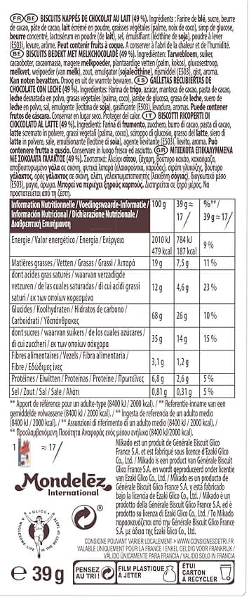 Thumbnail 6 de Mikado & Go Palitos crujientes con chocolate 24x39 g 🍪