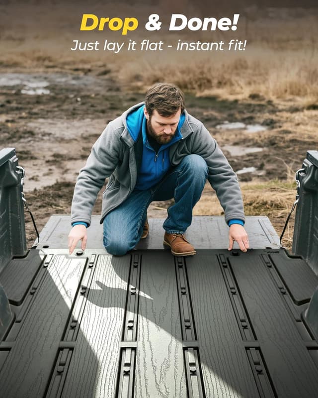 Thumbnail 6 de 3W Truck Bed Mat for 2020-2026 Jeep Gladiator 5ft