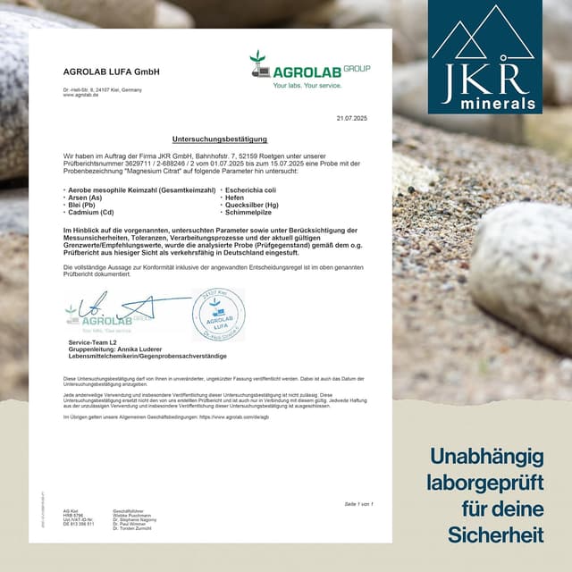 Thumbnail 6 de Magnesiumcitrat Pulver 900 g für Magnesium