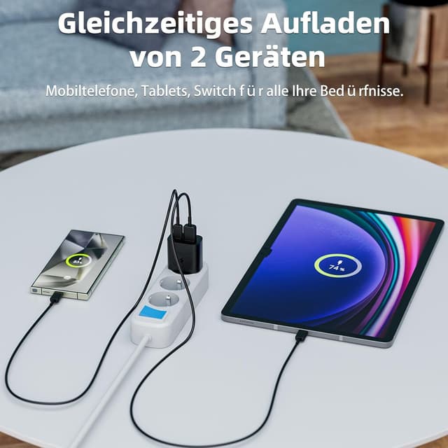 Thumbnail 4 de Sanronang Chargeur USB C 25W 2 Ports