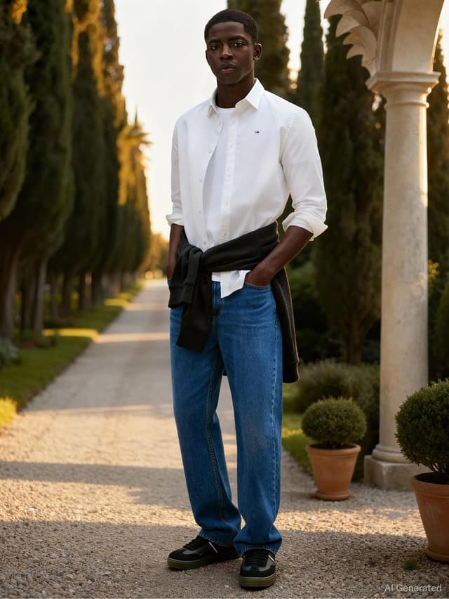 Detalle 1 de Tommy Jeans TJM Original Stretch Hemd 👔