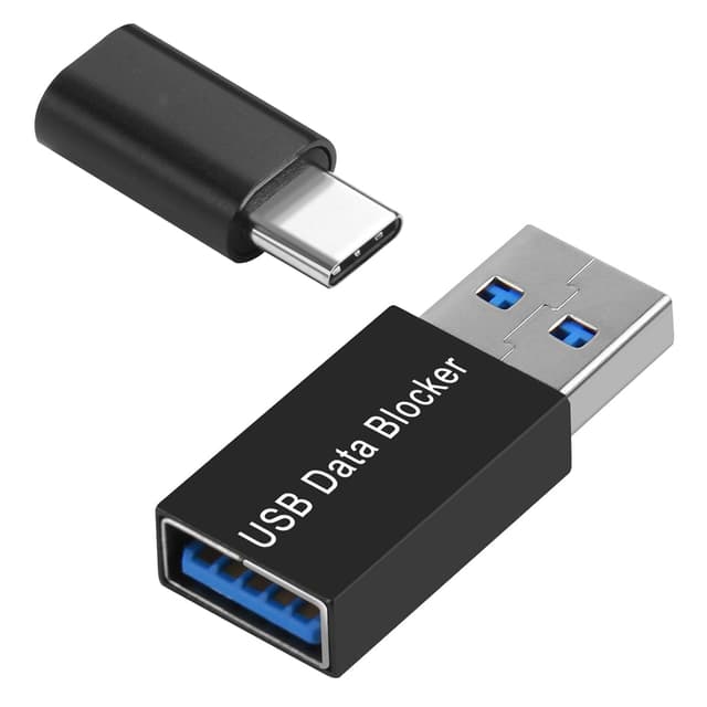 Detalle de talNite USB & USB-C Data Blocker Set (2 Pack) – charge-only adapters to help prevent juice jacking