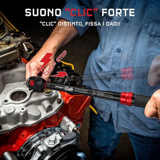 Thumbnail 2 de HYCHIKA Chiave Dinamometrica 1/2" 40-220 Nm