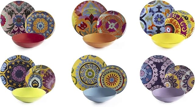 Imagen de Excelsa New Delhi, Juego de Platos de Porcelana 18 Piezas 🍽 en OfertitasTOP