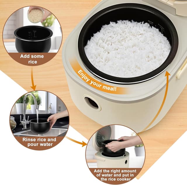 Detalle de Bar Bear multifunctional rice cooker 4 cups