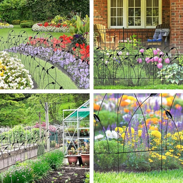 Thumbnail 3 de Thealyn Gartenzaun Grenze 4,88 m x 0,82 m Schwarz