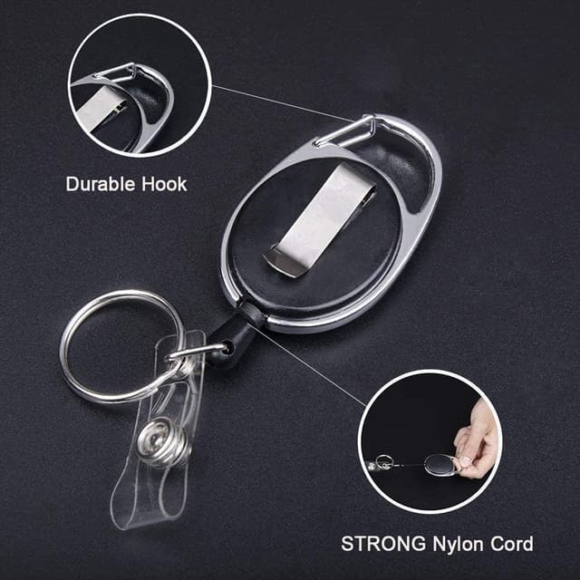 Detalle de Vicloon Porte-badge rétractable 68,5 cm 🎫