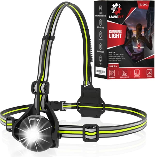 Detalle de LUMEFIT Run Light 500 Lumen chest lamp