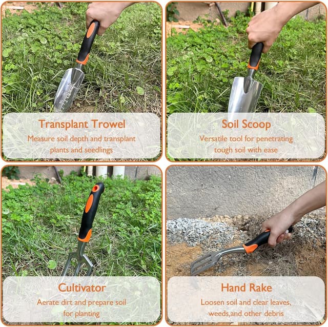 Detalle 2 de ABRFC Garden Tool Set 11-piece aluminium kit