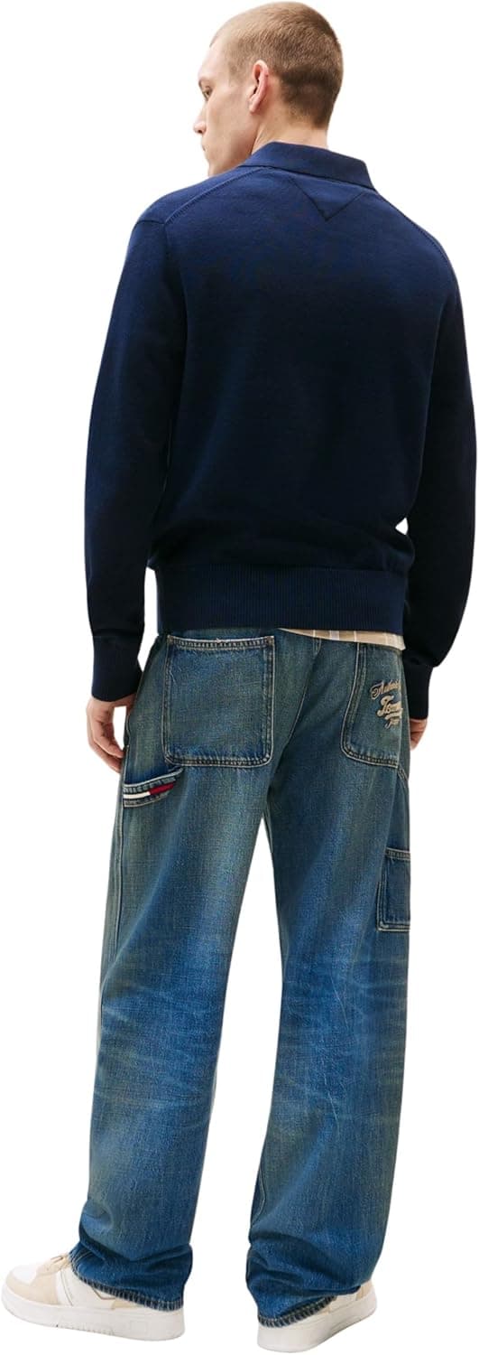 Detalle 2 de Tommy Jeans TJM Slim Essential Polo SWTR Pullover Sweater (Pack of 1)