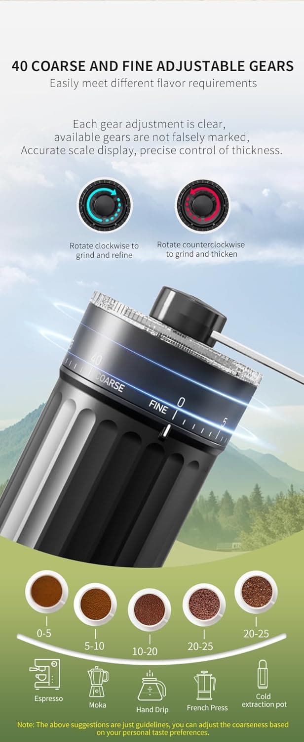 Thumbnail 1 de OrkeyDolk Externer Keramik-Kaffeemühle 40 Stufen