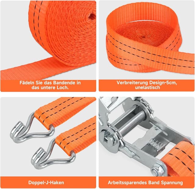 Thumbnail 4 de HOMELUX Spanngurte 4 Stück 6 m