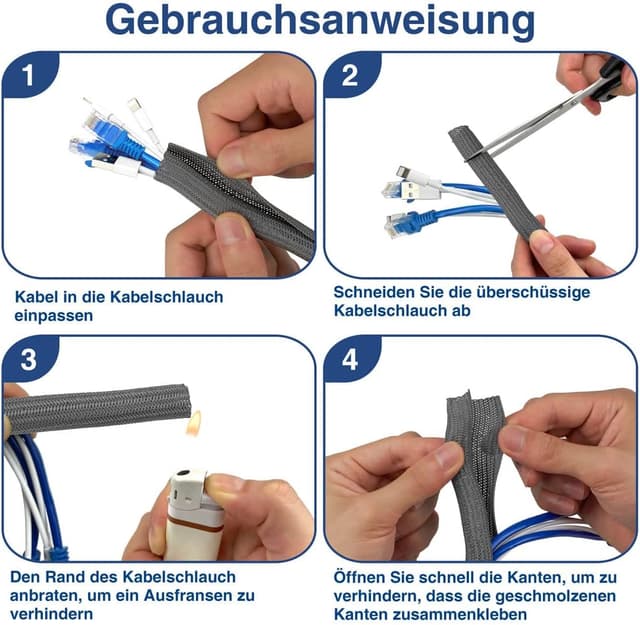 Detalle 2 de Palazen Kabelschlauch 3 m für 12 bis 20 mm