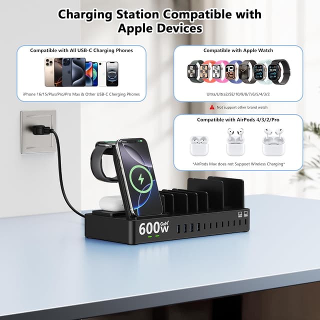 Thumbnail 4 de 600W 15-in-1 Wireless Charging Station for Apple