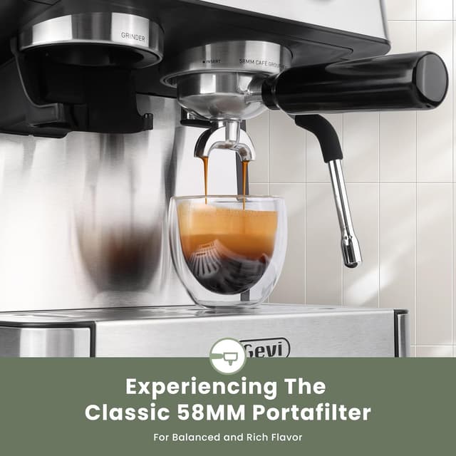 Thumbnail 3 de Gevi 20 Bar Espresso Machine with Grinder