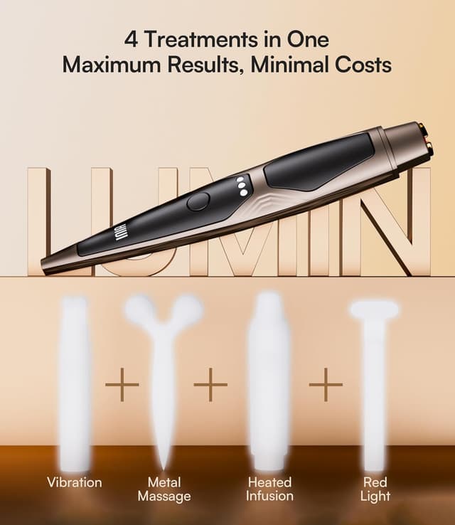 Detalle 2 de INIA Eye Massager with Red Light Therapy for Under-Eye