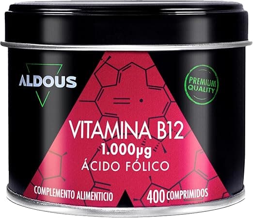 Detalle de Vitamina B12 Vegana y Ácido Fólico 400 Comp. 🌱