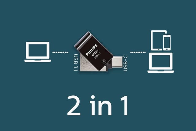 Detalle 2 de Philips 2-in-1 OTG Ultra Speed 64 GB
