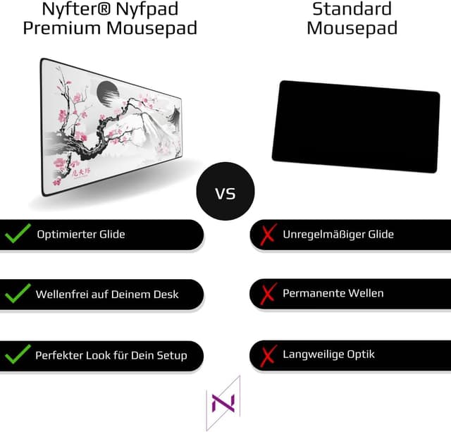 Thumbnail 2 de Nyfter Sakura Gaming Mauspad 900×500 mm
