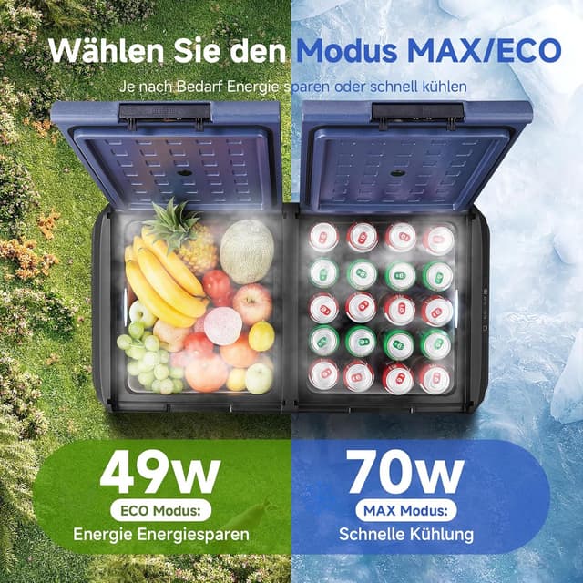 Detalle 2 de AAOBOSI Kompressor-Kühlbox 75 l Dual Zone